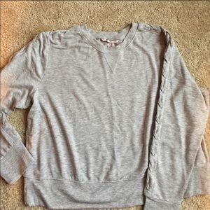 ⚡️Victoria’s Secret Lace up pullover in GREY. M